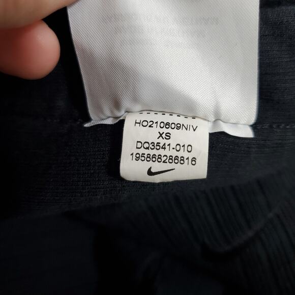 Nike | Ribbed Wide Leg Cropped Athletic Knit Pants with Pockets and Drawstring - Picture 15 of 16